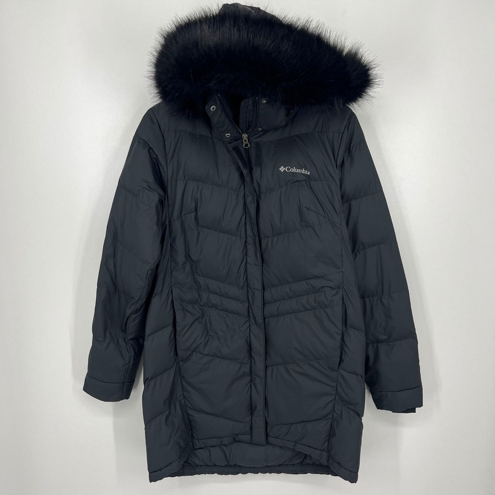 Columbia Women Suttle Mountain Long Insulated Puffer Jacket Black Size M